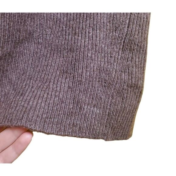 Joie Wool & Cashmere Ribbed Brown Tunic Sweater Size Medium - Picture 7 of 9